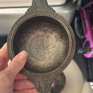 Vintage Metal Trinket Dish